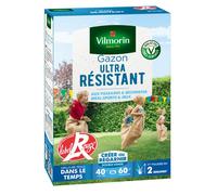 Semences de gazon VILMORIN - Ultra Résistant boite de 1kg- Label Rouge - Résistant aux piétinements