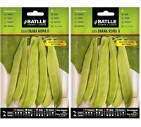 Semences horticoles de Batlle - Haricot nain Rome Perona (25g) (Lot de 2)