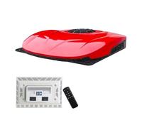 Semi-climatiseur de Toit 12 V 24 V pour Caravane, Pelle, Camion, dormeur, Camping-Car, Ambulance, Cabine, Autres systèmes de climatisation, Refroidissement Rapide, Fonctionnement Fluide (Rouge, 12 V)