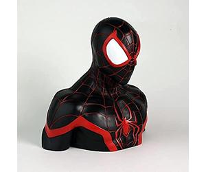 Semic Distibution- Miles Morales Deluxe Money Bank Spider-Man Tirelire de Collection, BBSM016, Multicolore, 18cm