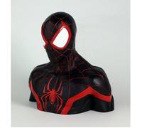 Semic Distibution- Miles Morales Deluxe Money Bank Spider-Man Tirelire de Collection, BBSM016, Multicolore, 18cm