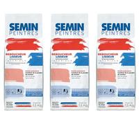 Semin A00298 Reboucheur, Enduit de Rebouchage et Lissage en Poudre, Intérieur, Sac de 1,5 kg (Lot de 3)