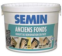 Semin Anciens Fonds, Enduit de Rénovation pour les Supports Irréguliers Spécial Toile de Verre, Carrelage, Peinture, Intérieur/Extérieur, Seau de 5 kg