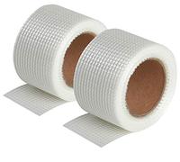 Semin Bande Grillagée Auto-Adhésive 20 m x 50 mm - Fibre de Verre pour Joints de Plaques de Plâtre - Pose Rapide - Haute Résistance - Finition Invisible - Lot de 2