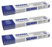 SEMIN Bandes de Vis TTPC 3,5 x 25 mm - 1000 pcs (20 Bandes de 50) - Auto-Perceuses Double Filetage - Compatible Visseuses Automatiques - Acier Phosphaté (Lot de 3)