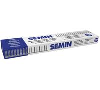SEMIN Bandes de Vis TTPC 3,5 x 25 mm - 1000 pcs (20 Bandes de 50) - Auto-Perceuses Double Filetage - Compatible Visseuses Automatiques - Plaques de Plâtre sur Ossature Métallique - Acier Phosphaté