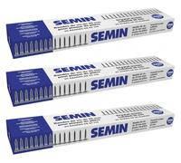 SEMIN Bandes de Vis TTPC 3,5 x 35 mm - 1000 pcs (20 Bandes de 50) - Auto-Perceuses Double Filetage - Compatible Visseuses Automatiques - Acier Phosphaté (Lot de 3)