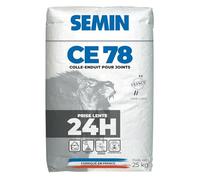 Enduit pour Joints de Plaques de Plâtre CE 78 Lent Semin, Temps de Prise 24 Heures, Intérieur, Sac de 25 kg