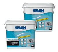 SEMIN Enduit de Lissage 2 X 10 kg Prêt à l'Emploi - Finition Murs et Plafonds Intérieurs - Poussière Maîtrisée - Ponçage Réduit - Excellente Qualité de Finition - Fabrication Française