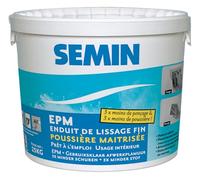 SEMIN Enduit de Lissage 25 kg Prêt à l'Emploi - Finition Murs et Plafonds Intérieurs - Poussière Maîtrisée - Ponçage Réduit - Excellente Qualité de Finition - Fabrication Française