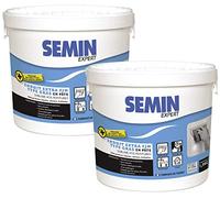SEMIN Enduit de Lissage Extra Fin 2 X 1,5 kg - Type Gras Sans Solvants - Prêt à l’Emploi - Finition Ultra Lisse Avant Peinture - Intérieur/Extérieur - Qualité Professionnelle
