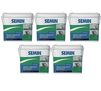 SEMIN Enduit Garnissant au Rouleau-5 x10 kg - Rénovation Murs Très Abîmés - Tous Supports Intérieur - Prêt à l’Emploi - Finition Lisse Blanche - Idéal Crépi & Toile de Verre