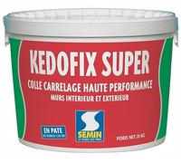 Semin KEDOFIX SUPER Colle Carrelage Murale 20 kg - Prête à l’Emploi Sans Ciment - Intérieur & Extérieur Protégé - Haute Résistance à l’Eau - Spécial Pièces Humides - Faïence, Pierre, Pâte de Verre