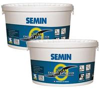 SEMIN OSCAR Enduit de Finition Extra Fin en Pâte - 2 X 5 kg - Prêt à l'Emploi - Intérieur & Extérieur - Lissage Ultra Fin Murs et Plafonds - Idéal Pièces Humides - Peinture & Papier Peint