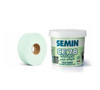 SEMIN Enduit pièce humide CE 78 Hydro 5 kg + bande à joint hydrofuge 30 m - salle de bain et cuisine - 10 m²