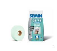 SEMIN Enduit pièce humide CE 78 Hydro 5 kg + bande à joint hydrofuge 30 m - salle de bain et cuisine - 10 m²
