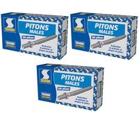 SEMIN Pitons Mâles pour Faux Plafond - 3 Boîtes de 100 - Fixation Cavalier Pivot - Ossature Placo & Fourrures - Pose Rapide et Solide - Rénovation Plafond Intérieur