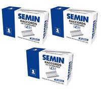 SEMIN Raccord de Fourrure RAC 45 - Boîte de 50 Pièces - Acier Galvanisé - Compatible Fourrures 45 et 47 mm - Jonction Profilés pour Plafond Plaque de Plâtre - Pose Rapide (Lot de 3)