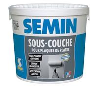 Semin - Sous-Couche pour Plaque de Plâtre Intérieur - Prêt à l'Emploi - Seau de 25 kg