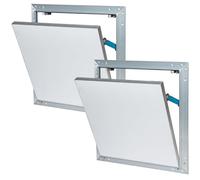 SEMIN Trappe de Visite Alu HQ Hydro 300 x 300 mm - Trappe Invisible Isolée pour VMC et Gaines Techniques - Étanche Air et Poussière - Ouverture Pousser/Lâcher - Mur et Plafond - Lot de 2