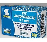 Boite de 1000 vis TRPF autoperçante tête cylindrique bombée pour plaque plâtre - 3.5x9.5 +embouts ISOTECH - V11TRPF9.5/V9.5