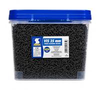 SEMIN Vis Plaque de Plâtre 3,5 x 25 mm - Auto-Perceuses TTPC Double Filet - Fixation Ossature Métallique Intérieur - Acier Phosphaté Anti-Corrosion - Boîte 10 000 Vis - Norme DTU 25.41