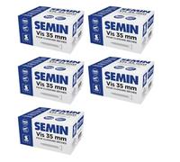 SEMIN Vis Plaque de Plâtre 3,5 x 35 mm - Vis Auto-Perceuses TTPC Double Filet - Fixation Ossature Métallique Intérieur - Acier Phosphaté Anti-Corrosion - 5 X Boîtes de 1000 Vis - Norme DTU 25.41