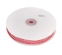 Semme Assortiment de Rubans Fins et Blancs de 50 Mètres et Ruban à Carreaux Blancs pour Bricolage, Fabrication de Nœuds, Décorations de Vêtements, Ruban Gros-grain Polyvalent de 0,5 Pouce (#2)