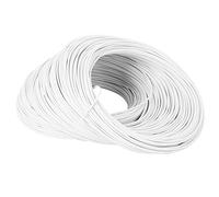 Semme Attache en Fil de Fer galvanisé 0,55 Mm, Matériau de qualité Supérieure, 100 M, Attache Blanche Flexible pour le Jardinage, les Projets de Bricolage, le Stockage de Câbles