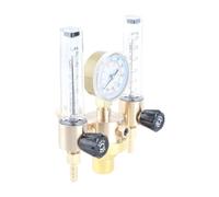 Semme Débitmètre Régulateur d'argon à Tube avec Filetage Mâle G5/8, Réducteur de Pression de Gaz élevé pour le Soudage, la Coupe, l'utilisation Industrielle, la Construction en Cuivre (WX-562-5/8