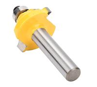 Semme Fraise à Double Doucine Romaine à Tige de 8 Mm, Fraise en Alliage YG8 en Acier Enduit de Poudre, Conception de Rebond, à Bois pour Mains Courantes et Armoires (8*25.4MM)