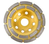 Semme Meule de Coupe 180 Mm Double Rangée pour Béton, Marbre, Pierre, Disque de Meuleuse d'angle à Haute Concentration pour Meulage Sec/humide, Outil de Maçonnerie Efficace (115mm)