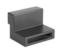 Semme Paire de Butées de Porte en Alliage de Zinc, Accessoires de Porte de Grange Coulissante avec Réduction du Bruit et Installation Facile pour Rails de 40mm
