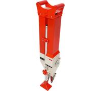 Semoir manuel 2-en-1 pour la main - Planteur de jardin pour le maïs et les arachides - Espacement des rangs réglable - Réservoir à graines de 1,1 kg - Réservoir à engrais de 2,7 kg - Rouge