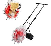 Semoir manuel et applicateur d'engrais pour arachides, maïs, haricots, 6 trous, design de précision, outil de plantation efficace pour le jardinage domestique