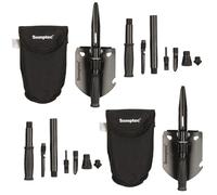 Semptec 2 pelles multifonctions 12 en 1 en acier carbone