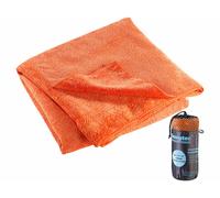 Semptec Serviette en microfibres double face 180 x 90 cm - Orange