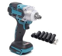 SENDERPICK Visseuse à percussion Brushless 520 Nm à cliquet sans balais pour Makita 18 V 1/2 0-4000 tr/min