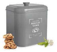 Sendez Boîte de conservation en métal 6 8 L 22 x 22 x 22 cm couvercle hermétique pour biscuits et friandises