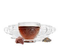 Sendez Lot de 6 verres à cappuccino avec relief - 430 ml