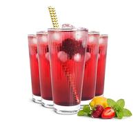 Sendez Viva Lot de 6 verres à cocktail en relief 400 ml