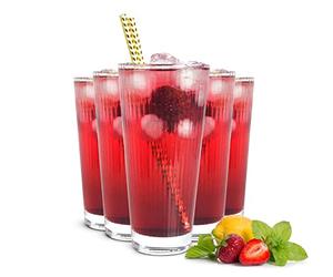 Sendez Viva Lot de 6 verres à cocktail en relief 400 ml