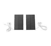 SENECESLI Chargeur de Panneau Solaire 2PCS 5W pour Caméra Extérieure, | Étanchéité IP65 de -4°F à 122°F, USB-C pour Caméras à Batterie, Câble de 9,8 Pieds, Support Mural Polyvalent, compatibilité