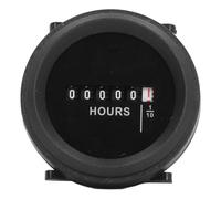 SENECESLI Compteur Horaire Rond Mécanique, Compteur Horaire Professionnel pour Machines Agricoles, Générateurs, Compresseurs d'air, Pompes à Eau, Véhicules de Voyage, Pas de Réinitialisation
