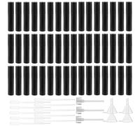 SENENQU Lot de 100 Mini Flacons Vaporisateurs en Plastique Noir 2ML Echantillon Parfum Vide Spray, Flacons Vaporisateurs Vides de Voyage Portable Flacons Atomiseurs