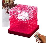 Senermter Lampe projecteur des, lampe aurore boréale cube, lampe chevet aurore boreale, lampe en cristals à luminosité réglable 16 couleurs
