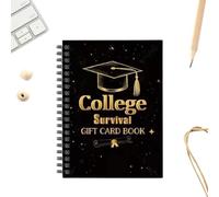 Senermter Livre de cartes de survie pour la vie étudiante,Étui artisanal,Carnet de Cartes Lycéen - Cadeau d'anniversaire pour lycéens, universitaires, colocataires, diplômés, adolescents