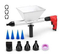 Senhill Pistolets à Calfeutrer Portable Pistolet Joint Électrique avec 8 Buses, Jointoyeuse pour le Jointoiement de Mortier de Murs en Pierre et de Sols, Sans Perceuse Électrique