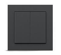 Senic GIRA + Friends of Hue Smart Switch | Compatible Philips Hue (Pas de Piles, Pas de Charge) | Interrupteur et variateur d'intensité Homekit sans Fil | Fabriqué en Allemagne | Gira Anthracite
