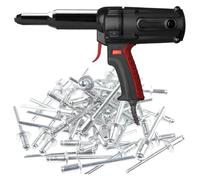 SENJINGHUA Kit d'outils de rivetage électrique avec étui pour extraction de noyau, riveteuse professionnelle 220 V pour rivets de 5/32" à 1/4"